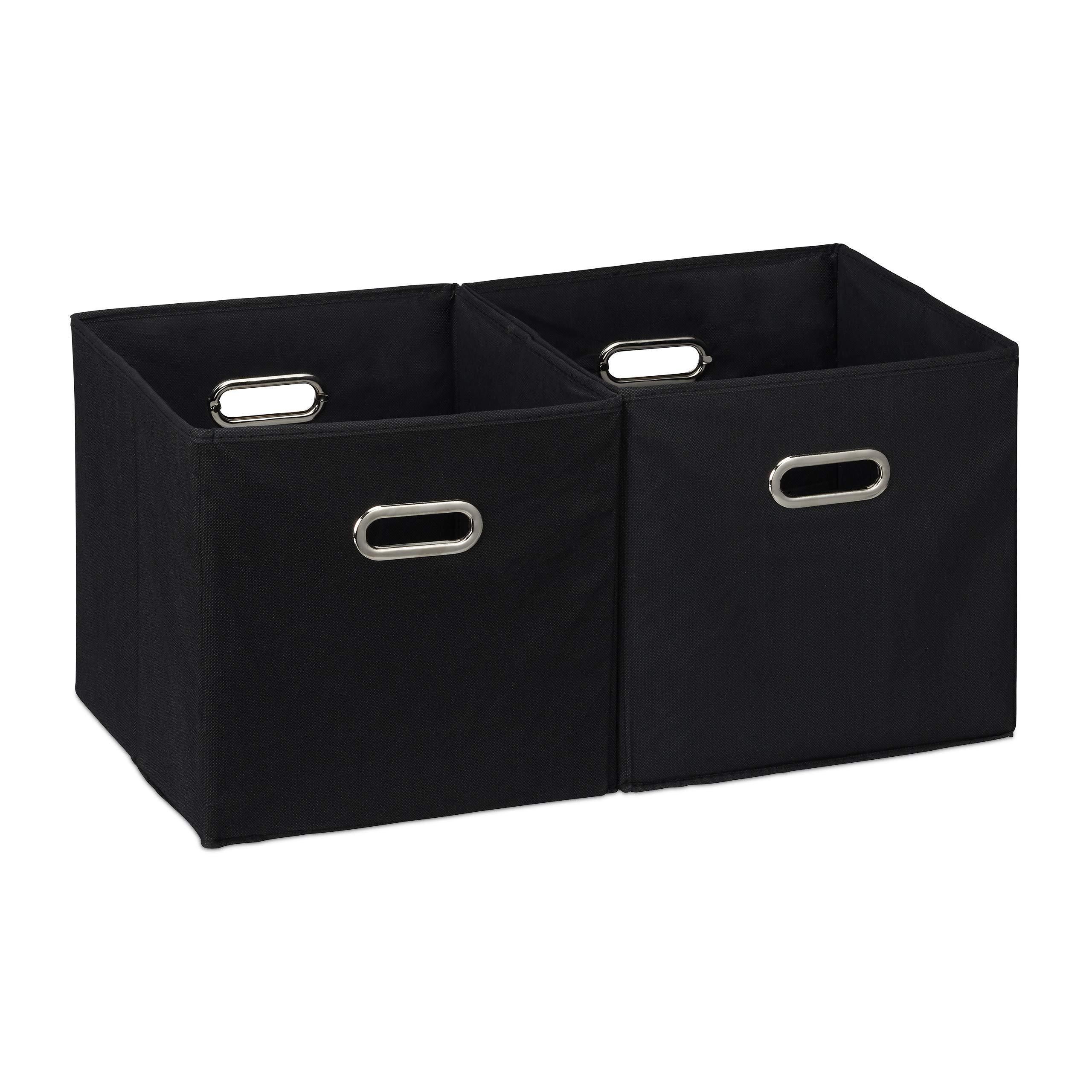 Relaxdays Bambus-Aufbewahrungsbox – Mit 2 Fächern, Stapelbar, 14 X 30 X 20 Cm