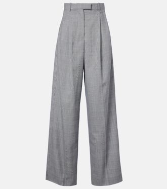 Givenchy Checked wool wide-leg pants