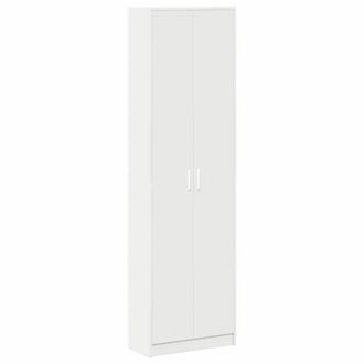 Berkfield Home Wardrobe White 55x25x189 cm Engineered Wood | Size: 55 x 25 x 189 cm