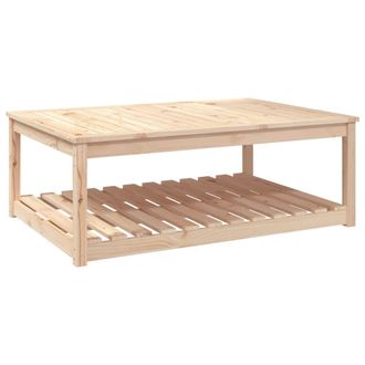 vidaXL Mesa De Jard&iacute;n Madera Maciza Pino 121x82,5x45 Cm Vidaxl