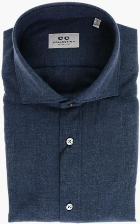 Corneliani CC COLLECTION Cotton Shirt with Standard Collar size 40