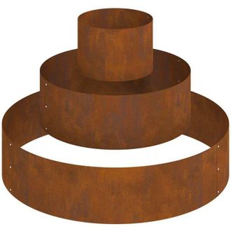 vidaXL Garden Planter Brown 90 x 90 x 20 cm Corten steel vidaXL