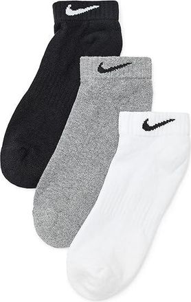 Nike Everyday Cushion Low Socks 3-Pair Pack Athletic Shoes : SM (US 4-6 Big Kid Shoe Size - Womens Shoe 4-6), Cotton/Nylon/Polyester