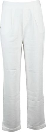 La Martina Cropped Broeken - Dames - Vrijetijds broeken - Wit - M - Polyester - Broeken