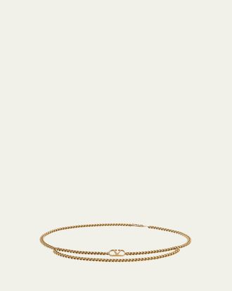 Valentino Garavani VLogo Signature Layered Chain Belt