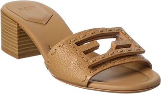 Fendi Fendi Baguette Leather Sandal
