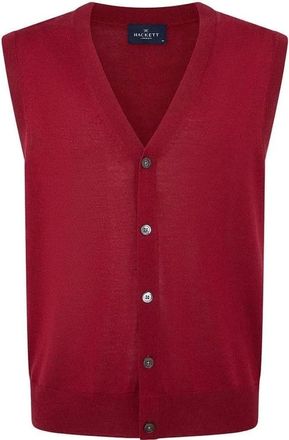 Hackett Truien & Vesten, Heren, Rood, XL, Wol, Merino Wollen Vest