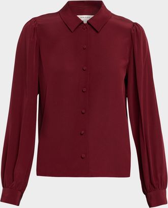 Frame Denim The Silk Staple Blouse