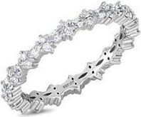 Bony Levy Florentine Diamond Eternity Ring in 18K White Gold at Nordstrom Rack, Size 6.5