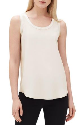 Lafayette 148 New York Perla Reversible Silk Blouse in Raffia at Nordstrom, Size X-Large