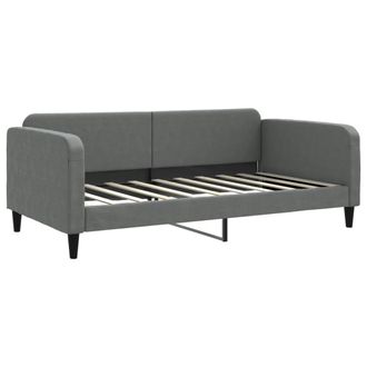 vidaXL Sof&aacute; Cama De Tela Gris Oscuro 100x190 Cm Vidaxl