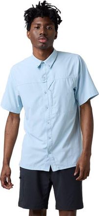 Backcountry Tahoe Woven Short-Sleeve Snap-Up Shirt - Mens in Skyride at Nordstrom, Size Xx-Large