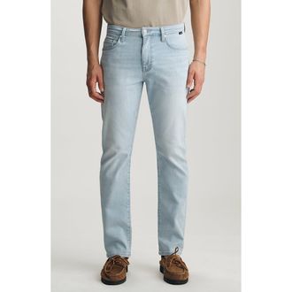 Mavi Zach Straight Leg Jeans in Bleached Organic Vin at Nordstrom, Size 38 X 30