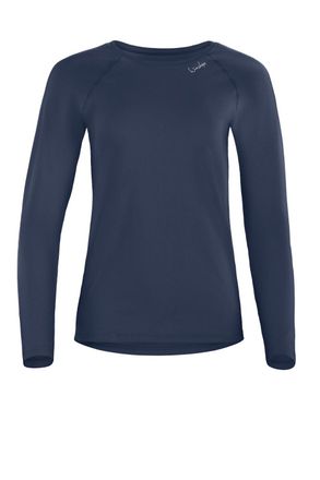 Winshape Langarmshirt WINSHAPE AET118LS, Damen, Gr. XXL, grau (anthrazit), 85% Polyester, 15% Elasthan, Rundhals, Shirts Langarmshirt, Functional Light and Sof