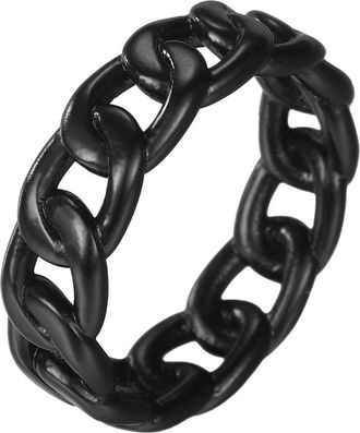 Firetti Fingerring »Schmuck Geschenk Edelstahl Ring Damenring Herrenring Panzerkette Color«