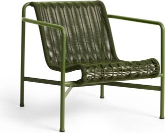 HAY Palissade Cord Lounge Chair Low, olive