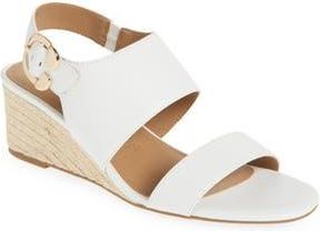 Aerosoles Worth Wedge Sandal in White Pu at Nordstrom Rack, Size 9
