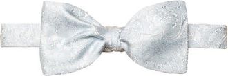 Eton Paisley Jacquard Pre-Tied Silk Bow Tie in Light Blue at Nordstrom