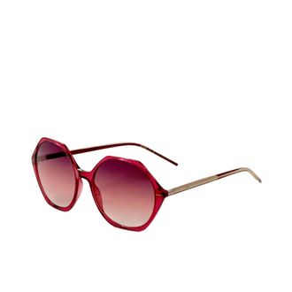 HUGO BOSS Womens 56 mm Red Sunglasses