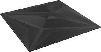 vidaXL Paneles De Pared 24 Uds. 50 X 50 Cm Estrella Negra Espuma Xps Vidaxl
