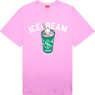 Icecream printed short-sleeve T-shirt - Pink