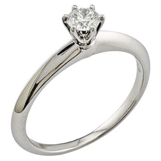 Tiffany & Co. Silver Platinum 950 Band Ring (Pre-Owned)