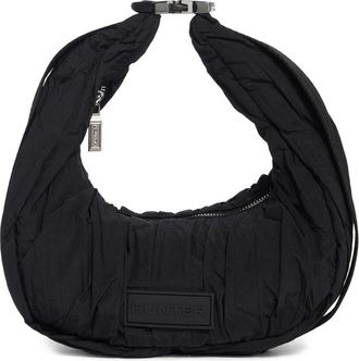 Hunter Lune Ruched Shoulder Bag in Open Black at Nordstrom Rack