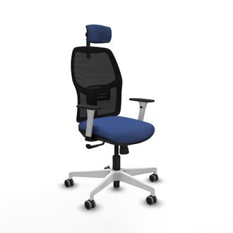 Piqueras y Crespo Silla De Oficina Piqueras Y Crespo Alfera Blanco Reposabrazos Ajustables