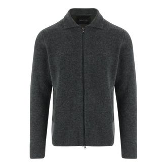 Tagliatore Heren, Truien, Grijs, Maat: 2XL Katoen