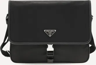Prada Re-Nylon and Saffiano Shoulder Bag Male UNI