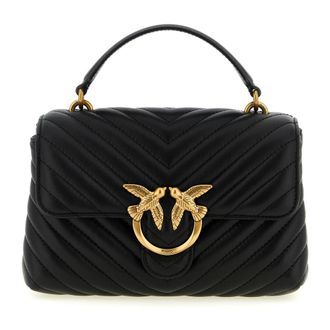 Pinko Pinko, Dames, Tassen, Zwart, Maat: ONE Size Leer