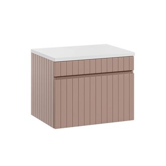 Petits Meubles Mueble bajo lavabo y encimera estratificado Rosado