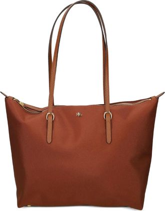 Lauren Ralph Lauren Borsa tote con logo - Marrone