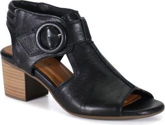 Diba CORA LINE Leather Dressy Heeled Sandal in Black at Nordstrom, Size 37