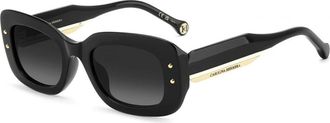 Carolina Herrera Gradient Rectangular Zonnebrillen - Dames - Zonnebrillen - Zwart - 50 MM - Accessoires