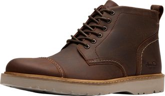 Clarks Mens Weltridge Zip Cap-Toe Boot, Tan Leather, 8.5 UK