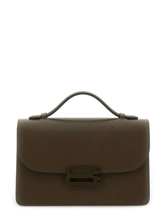 Victoria Beckham Womens Mini Dorian Bag Brown Calf Leather Shoulder