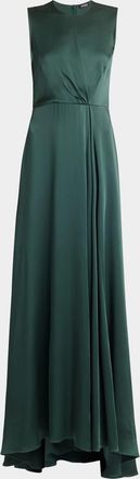 Kiton Satin Scarf Gown