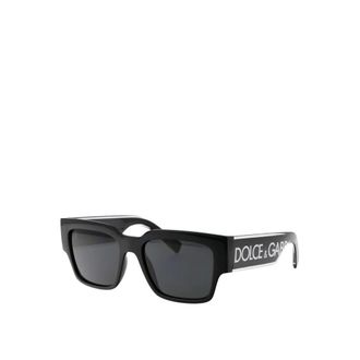 Dolce & Gabbana Sunglasses, male, Black, ONE SIZE, Rectangular Frame Sunglasses