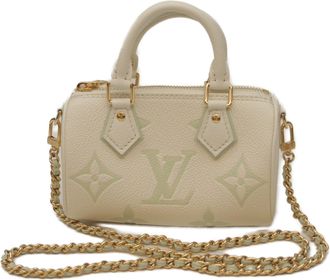 Louis Vuitton White Monogram Empreinte Boston Bag (Pre-Owned)