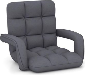 Costway Floor Gaming Chair Adults 6-Position Adjustable Lazy Sofa Chair