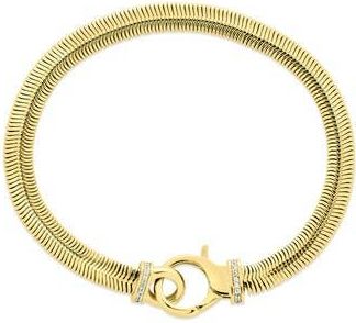 Sterling Forever Kassidy Cubic Zirconia Statement Chain Bracelet in Gold at Nordstrom Rack