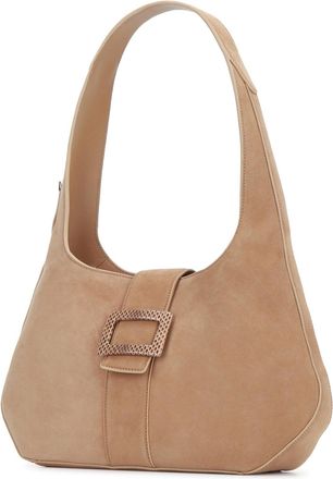 Roger Vivier Womens Belle Vivier Covered Hobo Small S812tabaccoc806cappuccinoc808biscottom Borse A Mano