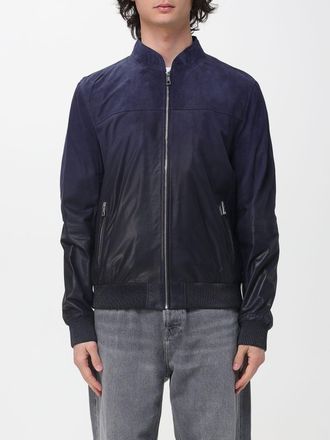 Karl Lagerfeld Bomber sfumato in pelle e camoscio Karl Lagerfeld