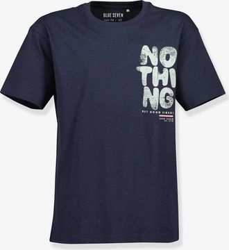 Blue Seven T-Shirt Jungen BLUE SEVEN Print GOOD VIBES Bio-Baumwolle nachtblau