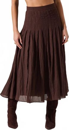 Astr Daivini Skirt In Brown