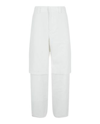 Off-white Mens Double Layer Carpenter Pants In White