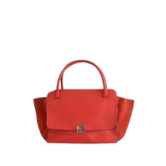 Celine Pre-owned Trapeze Cabas - Dames - Vintage Handtas - Oranje - ONE Size - Leer - Vintage