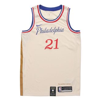 Nike NBA City limited SW Fan Edition 19-20 Season Philadelphia 76ers 21 Basketball Jersey/Vest Beige Creamy AV4664-280