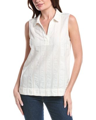 Tommy Bahama Palm View Linen-Blend Popover Top